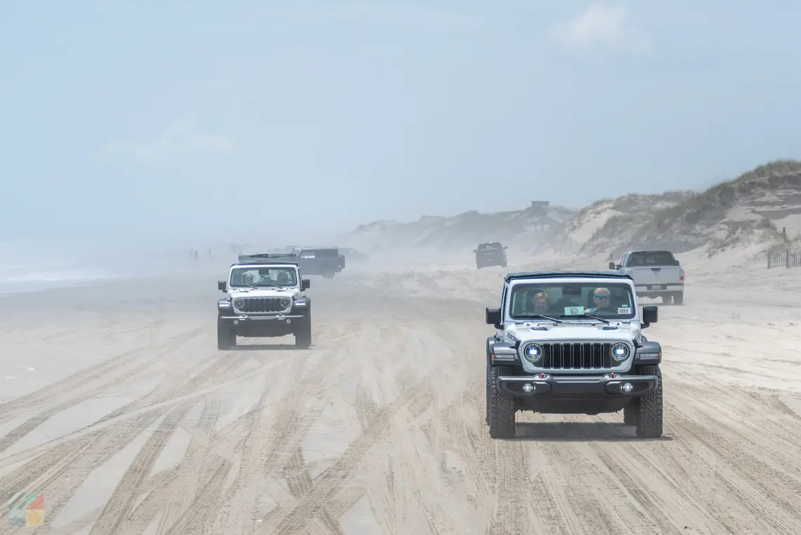4x4 driving on Carova Beach NC